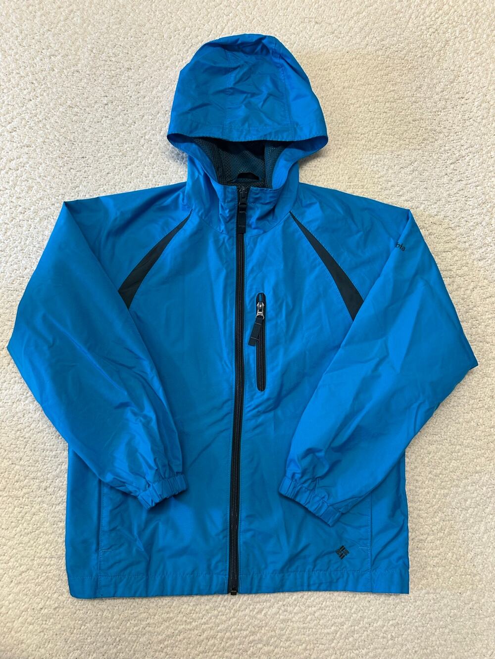 Columbia Boys Windbreaker Hooded Jacket Size 10/12